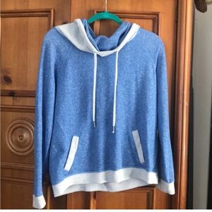 DEREK HEART Blue Hoodie Size L